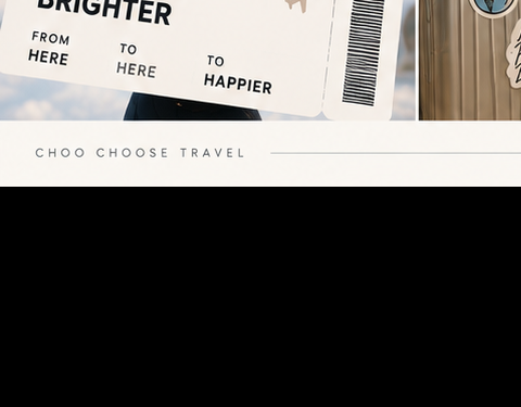 Choo holding an Anywhere Brighter boarding pass