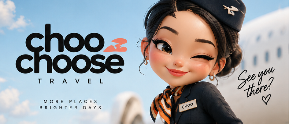 Choo Choose Travel character and logo